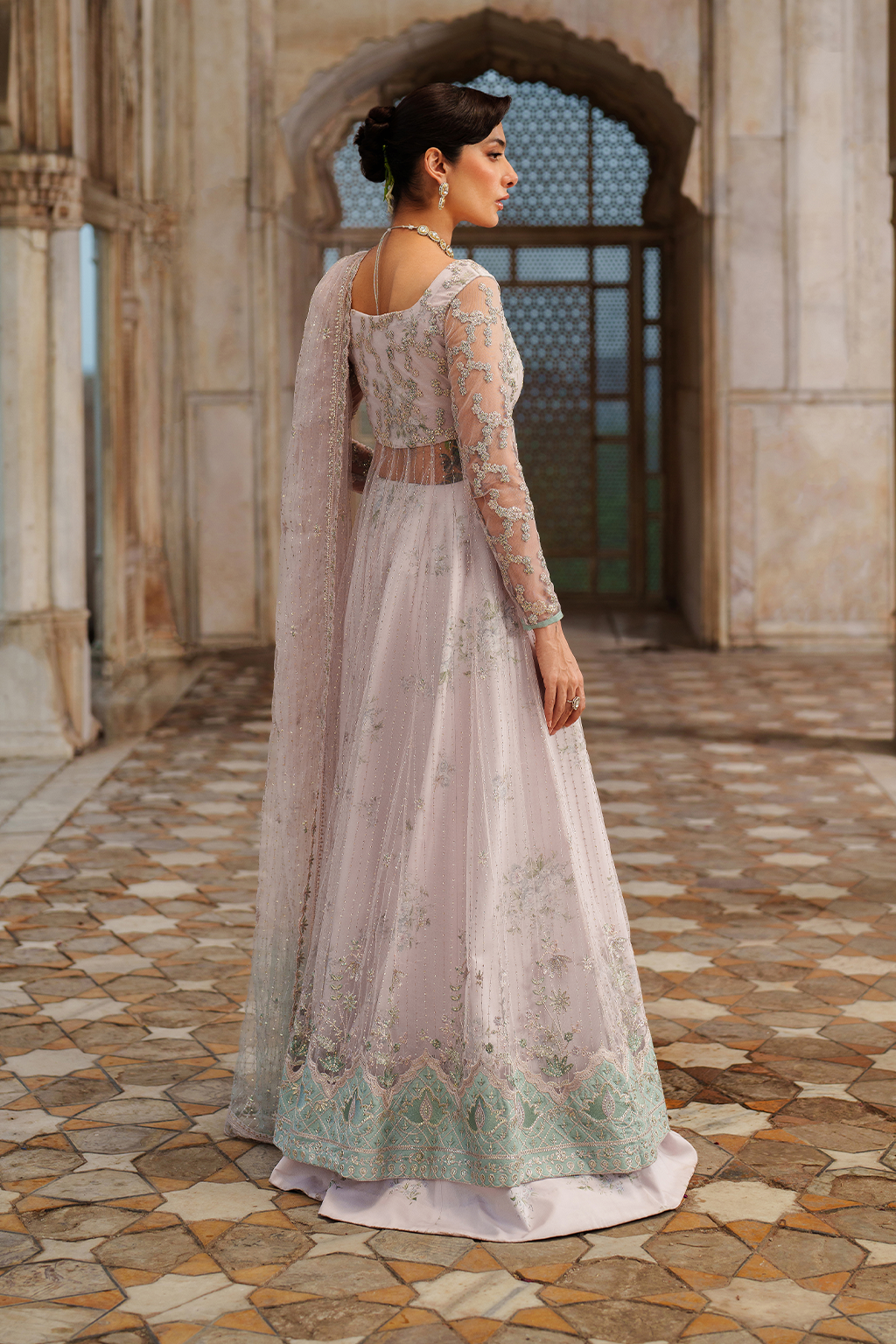 Iznik | Festive Formal | UE-552 Embroidered Net - by Libasekhas UK - Registered Vendor of : Iznik - 100% Original Designer Dress