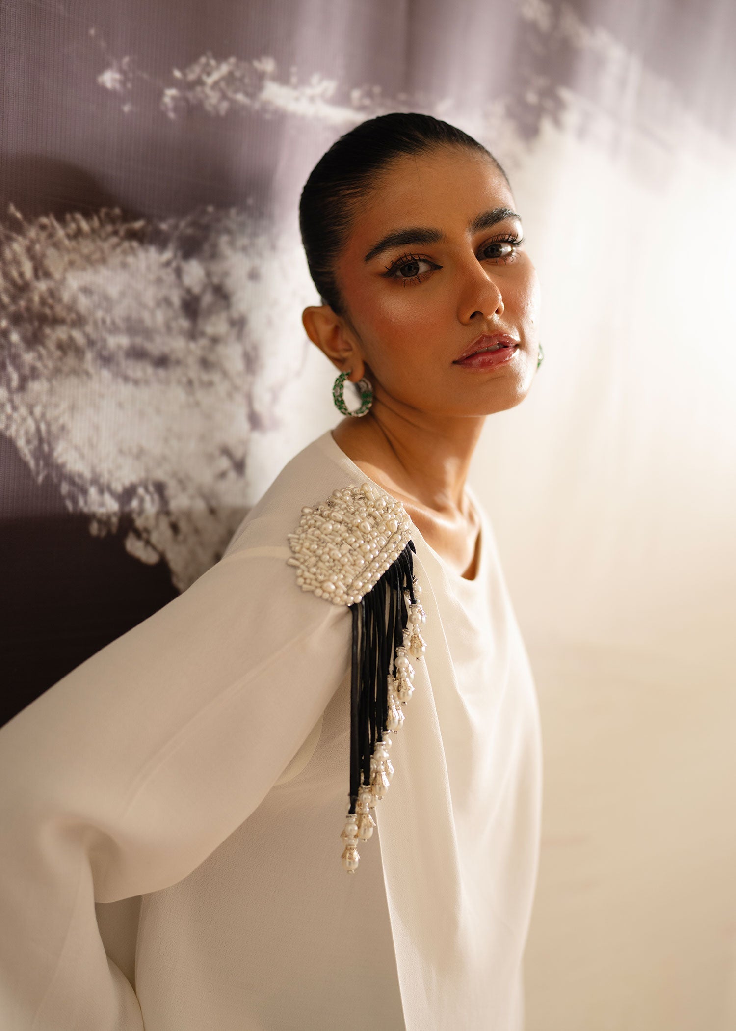 Mahgul | Eye of Cemal | Ivory Indulgence - by - Libasekhas UK - Registered Vendor of : Mahgul - 100% Original Designer Dresss