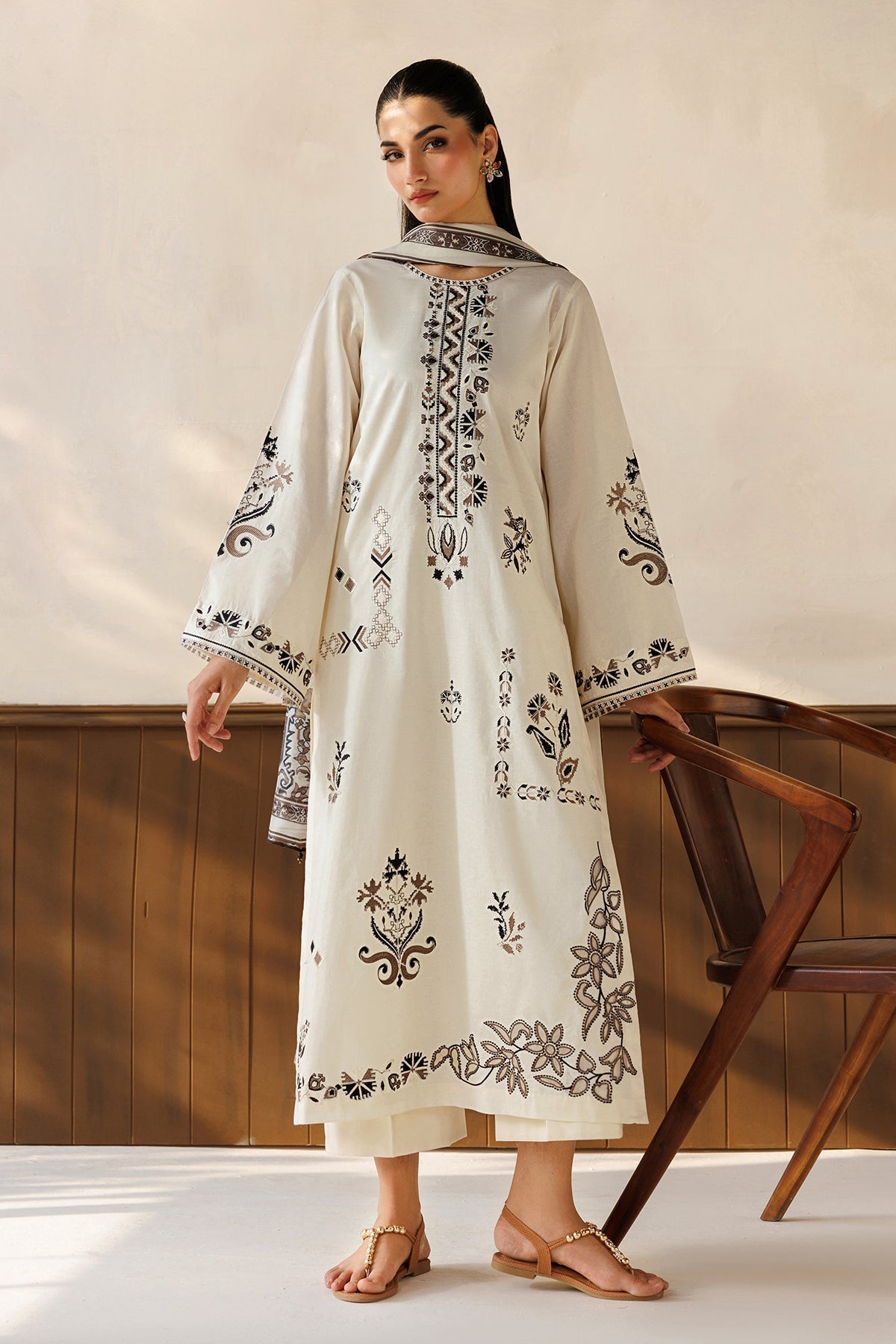 Baroque | Luxury Summer Pret | UF-4504 - by Libasekhas UK - Registered Vendor of : Baroque - 100% Original Designer Dress