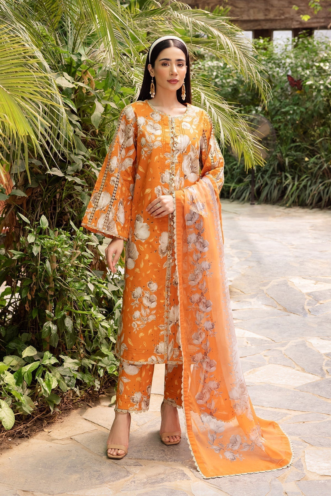 Alizeh | Sheen Lawn Prints 24 | SUNFLOWER - by - Libasekhas UK - Registered Vendor of : Alizeh - 100% Original Designer Dresss