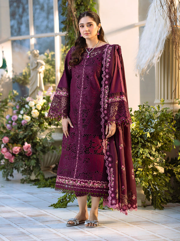 Bin Ilyas | Freesia Embroidered Lawn 25 | 106 - A - by - Libasekhas UK - Registered Vendor of : Bin Ilyas - 100% Original Designer Dresss