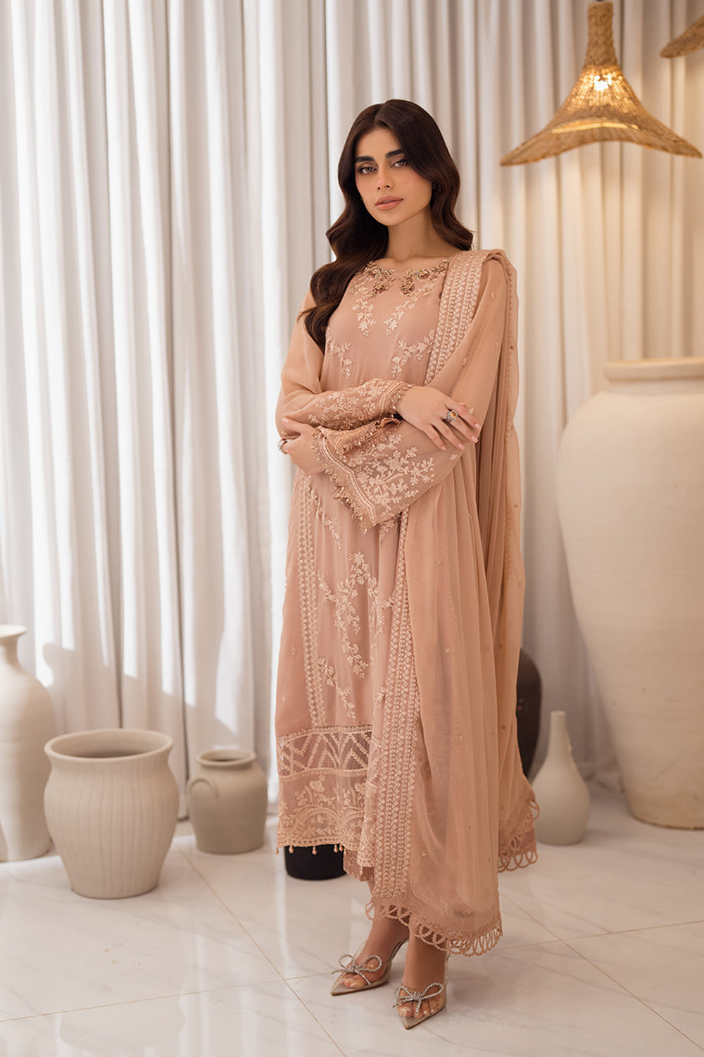 Azure | Ensembles | Beige Bliss - by Libasekhas UK - Registered Vendor of : Azure - 100% Original Designer Dress