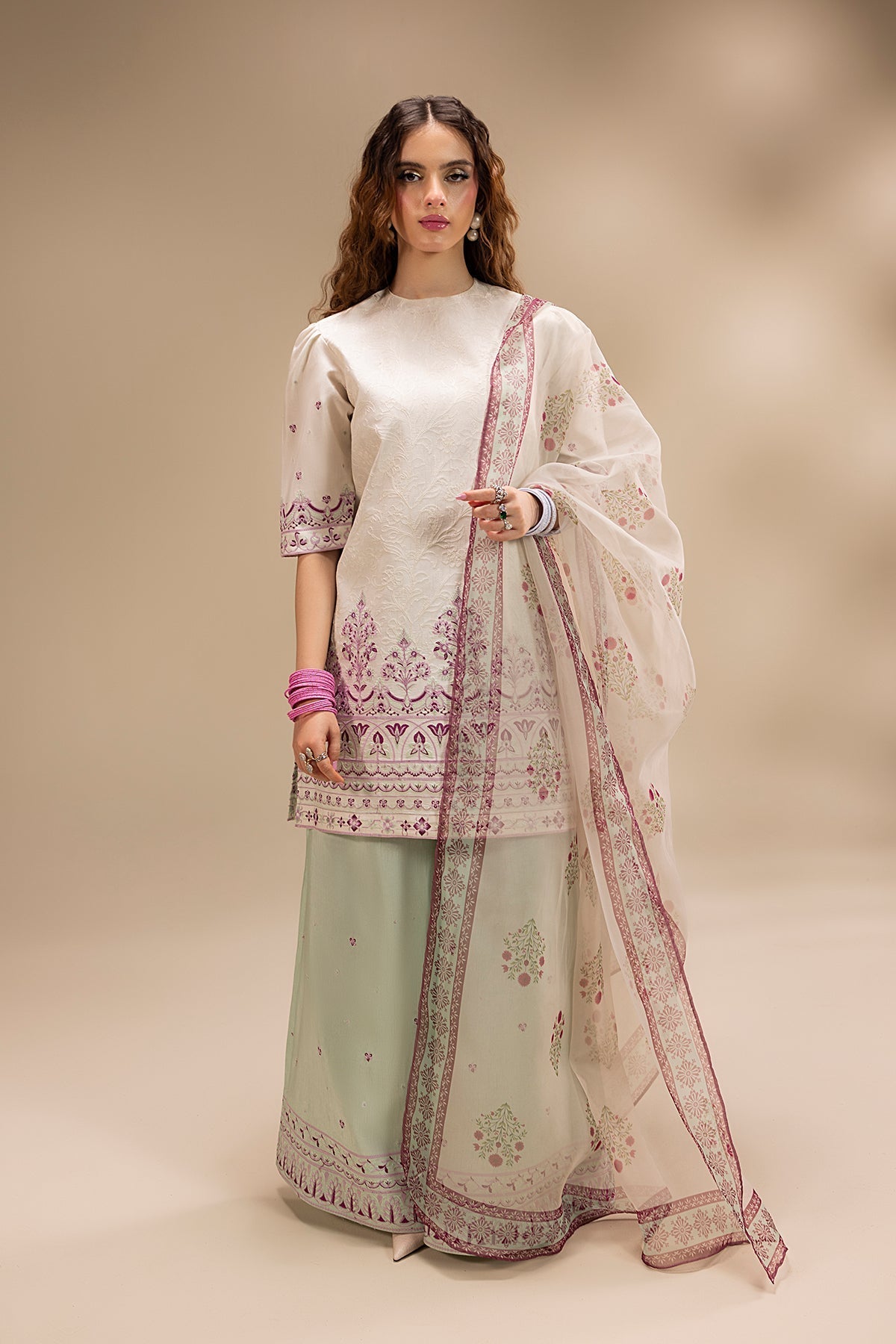 Erum Khan | Lillia Summer Edit | Pearl Blush - by - Libasekhas UK - Registered Vendor of : Erum Khan - 100% Original Designer Dresss