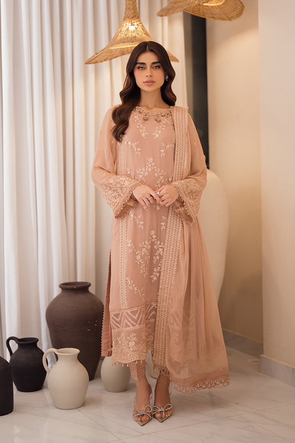 Azure | Ensembles | Beige Bliss - by Libasekhas UK - Registered Vendor of : Azure - 100% Original Designer Dress