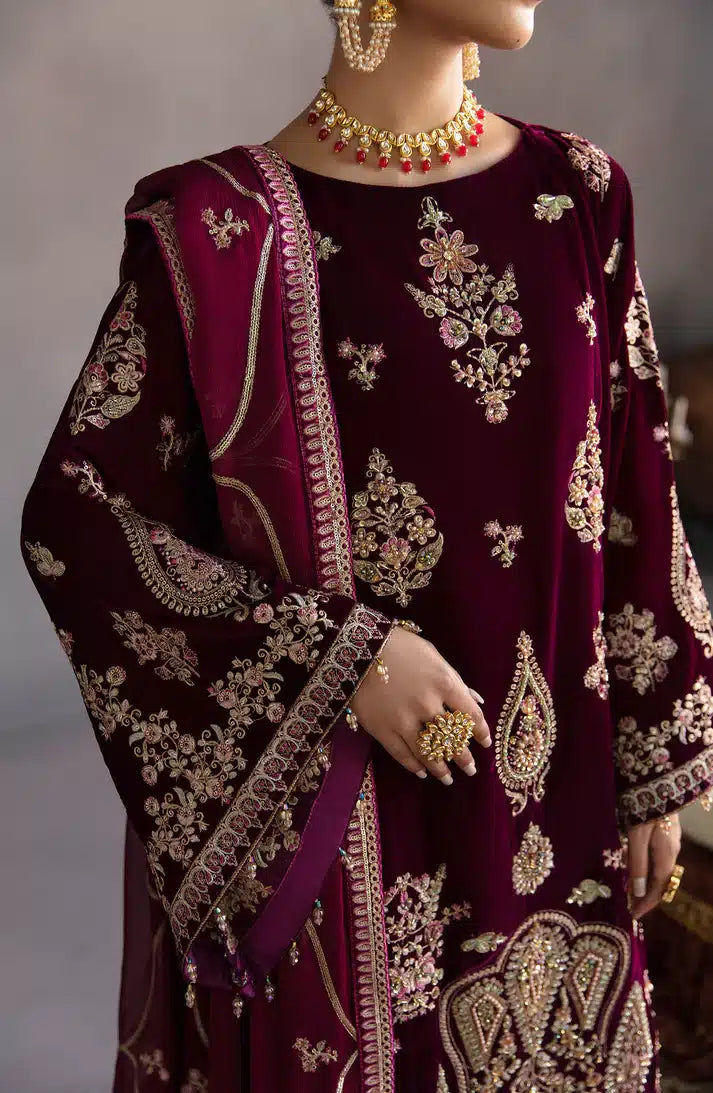 Emaan Adeel | Makhmal Velvet Edition 23 | MK-04 HAYAL - by - Libasekhas UK - Registered Vendor of : Emaan Adeel - 100% Original Designer Dresss
