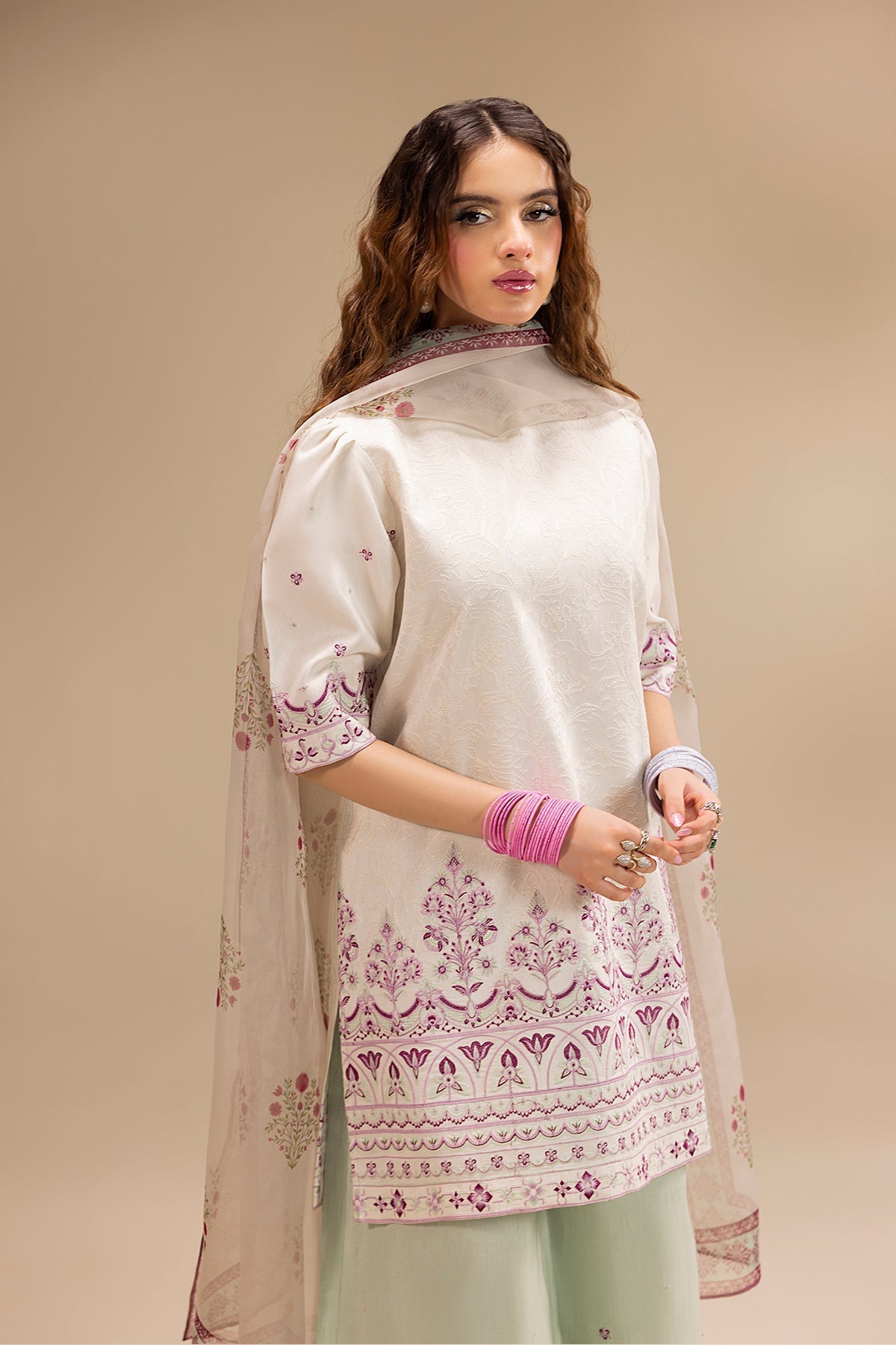Erum Khan | Lillia Summer Edit | Pearl Blush - by - Libasekhas UK - Registered Vendor of : Erum Khan - 100% Original Designer Dresss