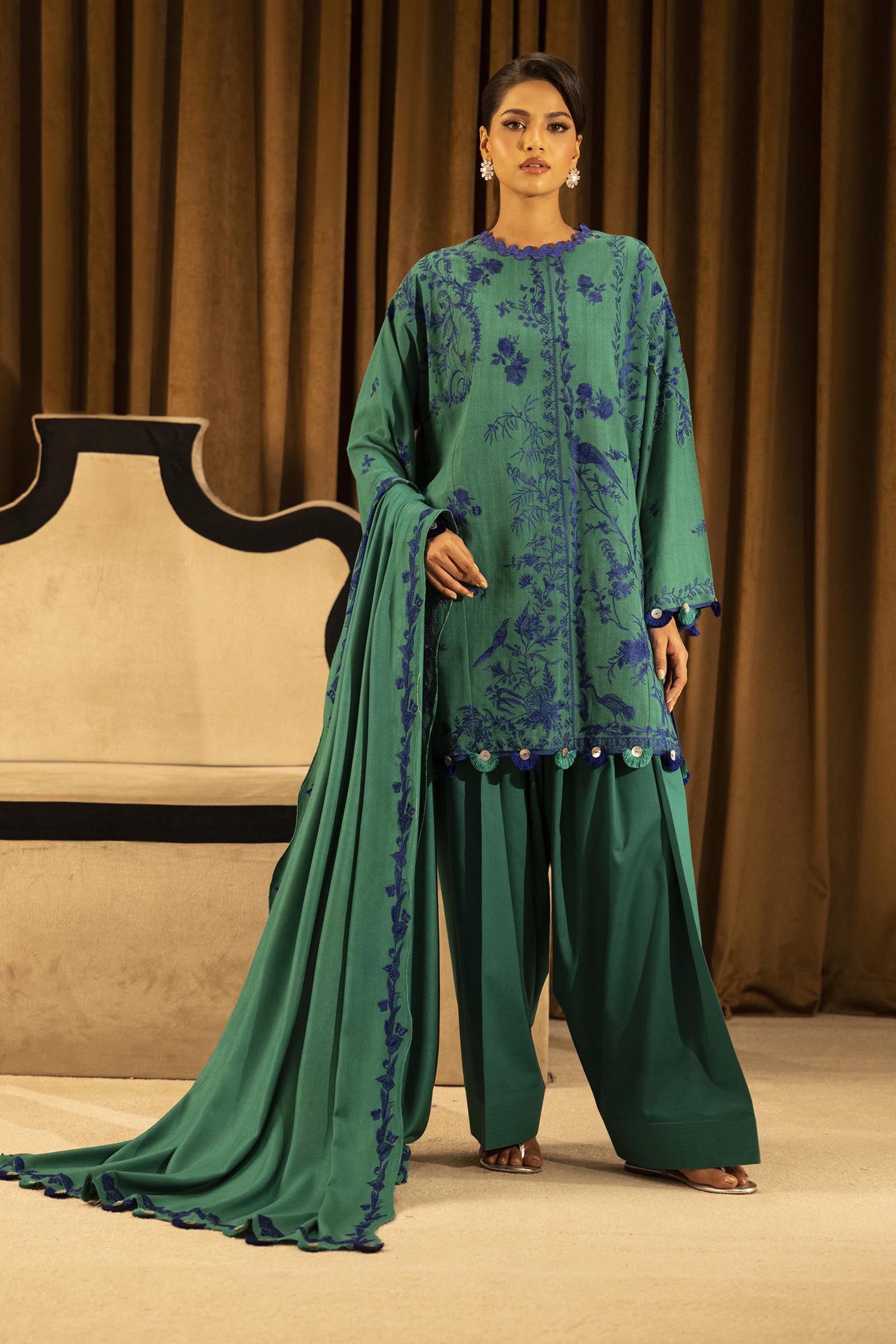 Sana Safinaz | Muzlin Winter 25 | 010A - by Libasekhas UK - Registered Vendor of : Sana Safinaz - 100% Original Designer Dress