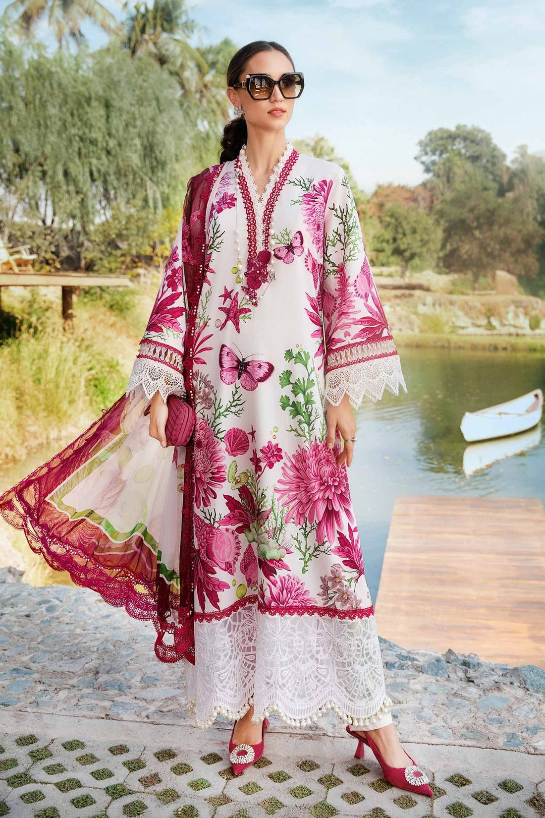Maria B | M Prints 25 | MPT-2510-A - Ladies Clothes -  Libasekhas