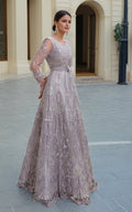 Threads and Motifs | Formal Dresses 25 | Net Embroidered Maxi - by Libasekhas UK - Registered Vendor of : Threads and Motifs - 100% Original Designer Dress