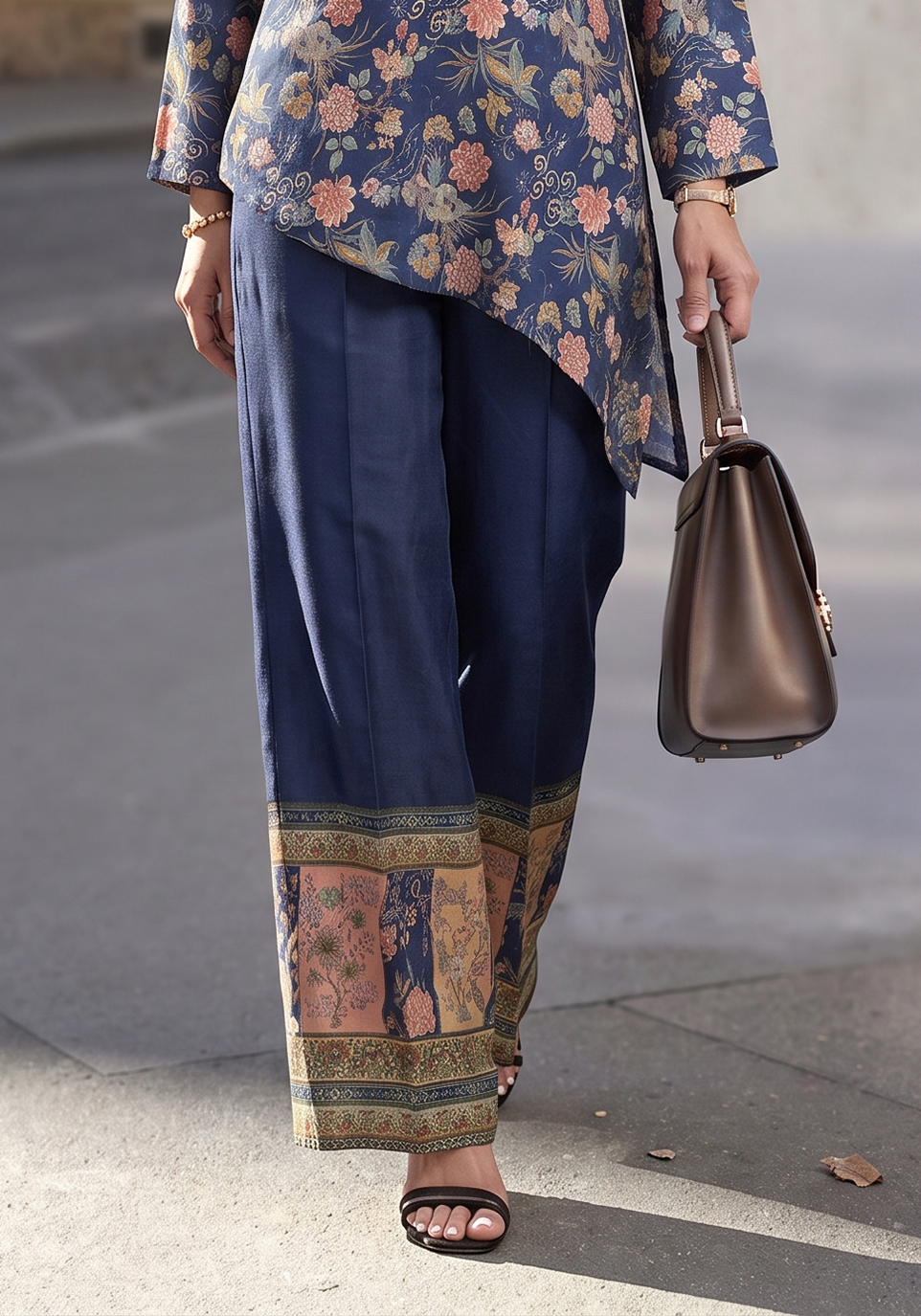 Zarqash | Silk Edit 26 | Indigo Reverie - by Libasekhas UK - Registered Vendor of : Zarqash - 100% Original Designer Dress