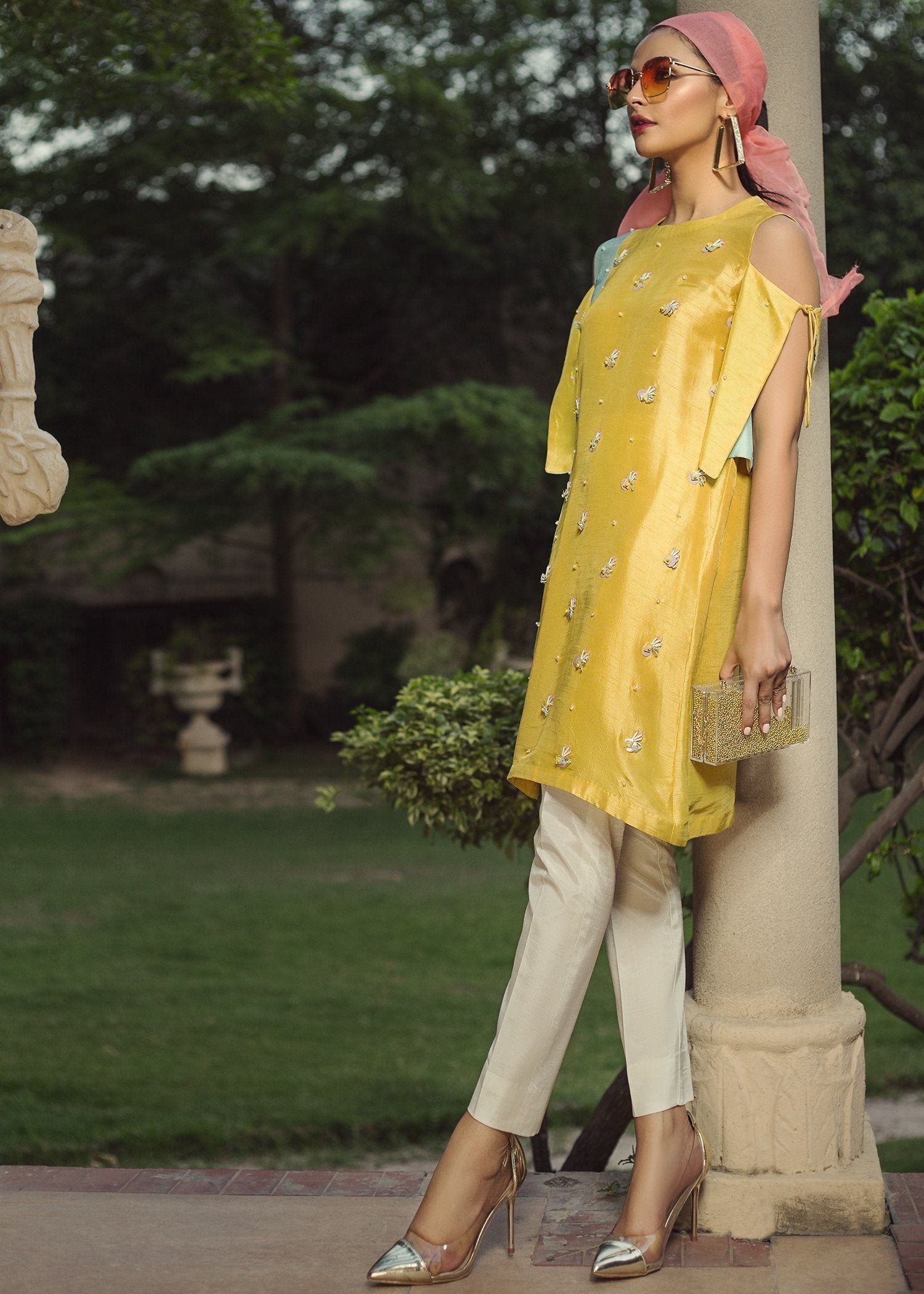 Hana | Serendipity Ready to Wear | Mango Slime - by - Libasekhas UK - Registered Vendor of : Hana - 100% Original Designer Dresss