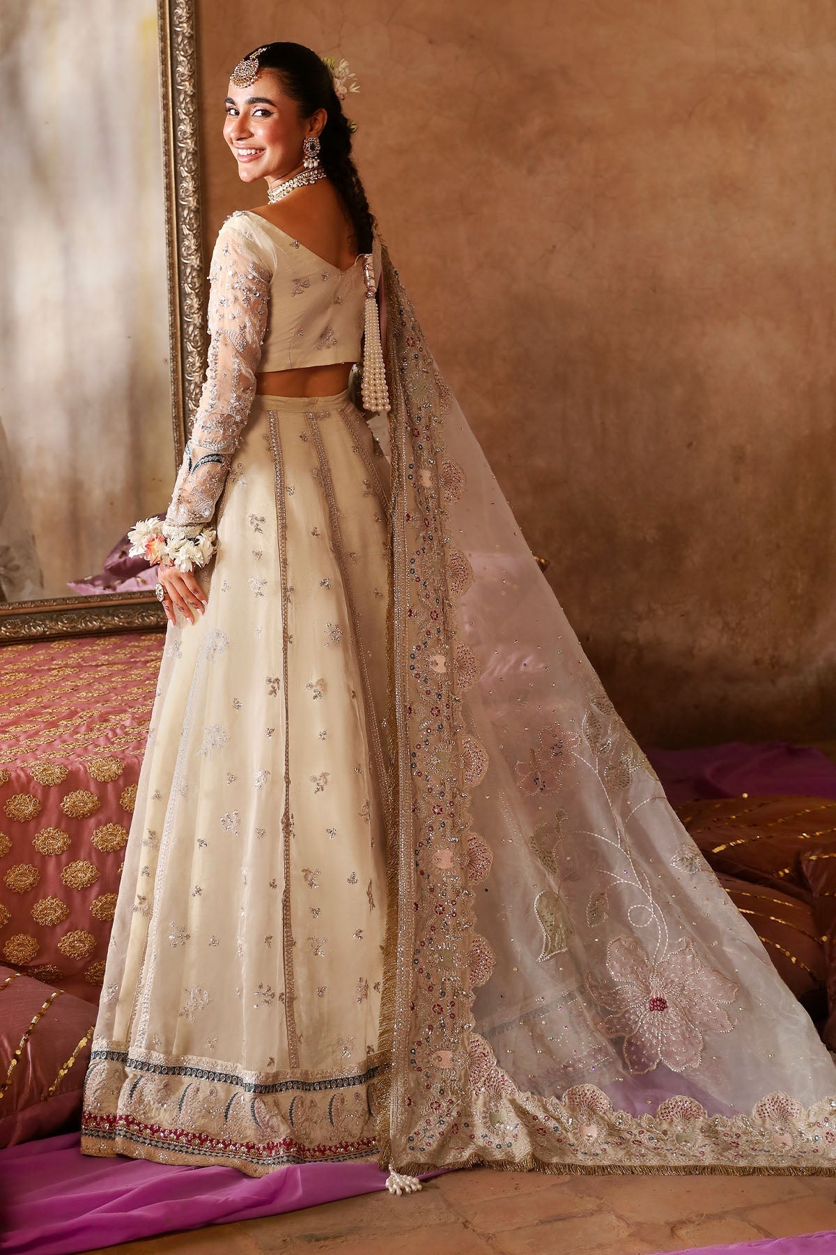 Nureh | Jhoomro Wedding Formals | NL-72 CHANDNI - by - Libasekhas UK - Registered Vendor of : Nureh - 100% Original Designer Dresss