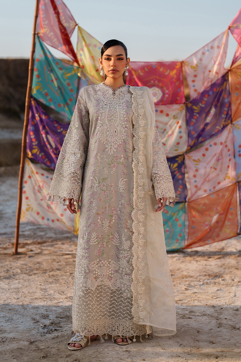 Emaan adeel | Sunlit Groove Luxury Lawn 26 | MEHVES - by Libasekhas UK - Registered Vendor of : Emaan Adeel - 100% Original Designer Dress