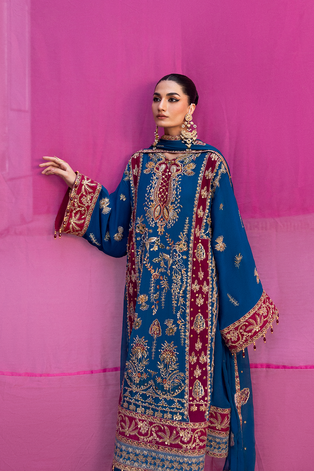 Emaan Adeel I The Empress Wedding Formals I VELANIS - by Libasekhas UK - Registered Vendor of : Emaan Adeel - 100% Original Designer Dress