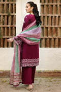 Farasha | Summer Weaves Embroidered Lawn | Satin Ruby - by - Libasekhas UK - Registered Vendor of : Farasha - 100% Original Designer Dresss