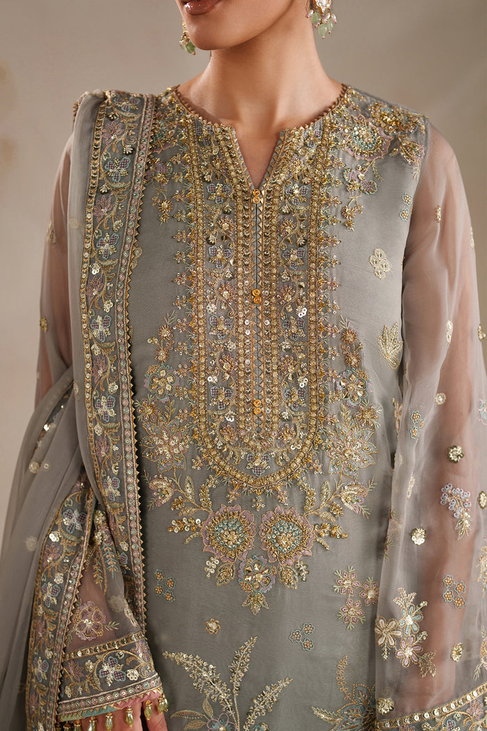 Baroque | Formals Collection | EMBROIDERED CHIFFON UF-4364 - by Libasekhas UK - Registered Vendor of : Baroque - 100% Original Designer Dress