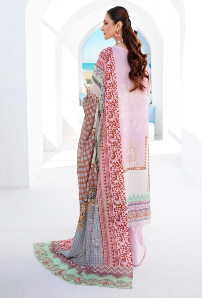 Humdum | Saira Bano Lawn 24 | D08 - by - Libasekhas UK - Registered Vendor of : HumDum - 100% Original Designer Dresss
