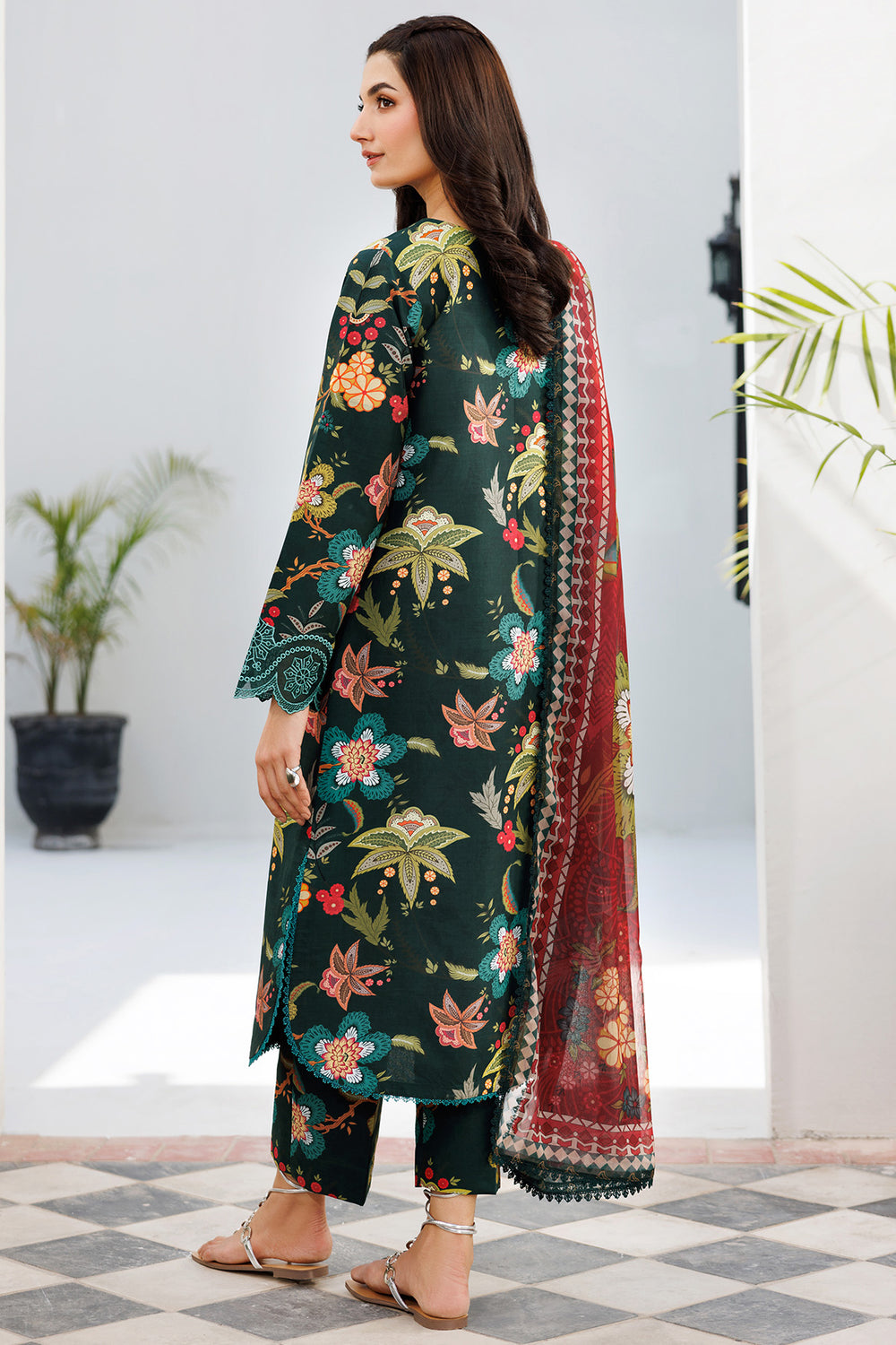 Farasha | Printed Essentials | Blossom Charm - by Libasekhas UK - Registered Vendor of : Farasha - 100% Original Designer Dress
