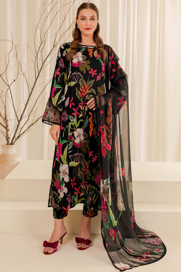 Farasha | Printed Essentials | Ebony Passion - by - Libasekhas UK - Registered Vendor of : Farasha - 100% Original Designer Dresss