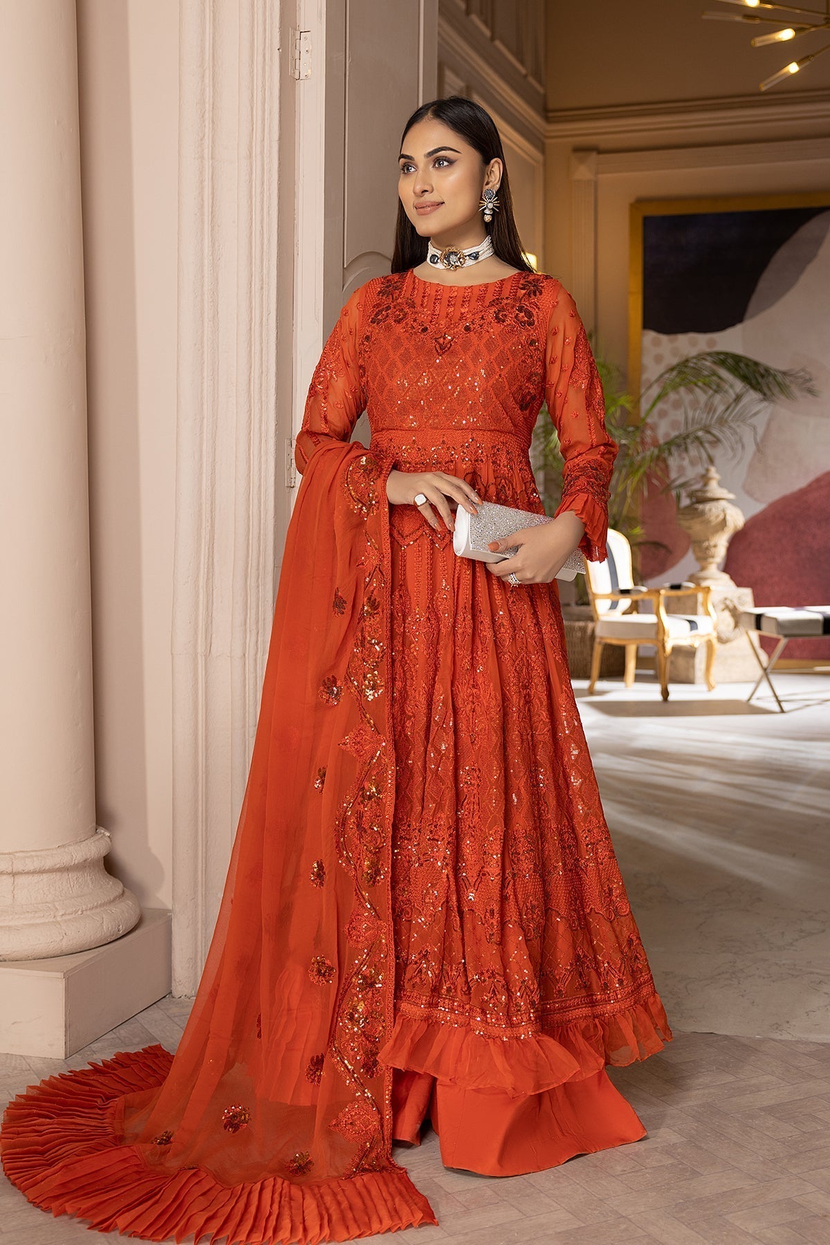 Charizma | Statement Dresses | STM23-08-S - by - Libasekhas UK - Registered Vendor of : Charizma - 100% Original Designer Dresss