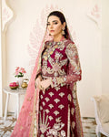 Gulaal | Wedding Formals | Pois Embroidered Net 3-Piece Suit WS-08 - by - Libasekhas UK - Registered Vendor of : Gulaal - 100% Original Designer Dresss