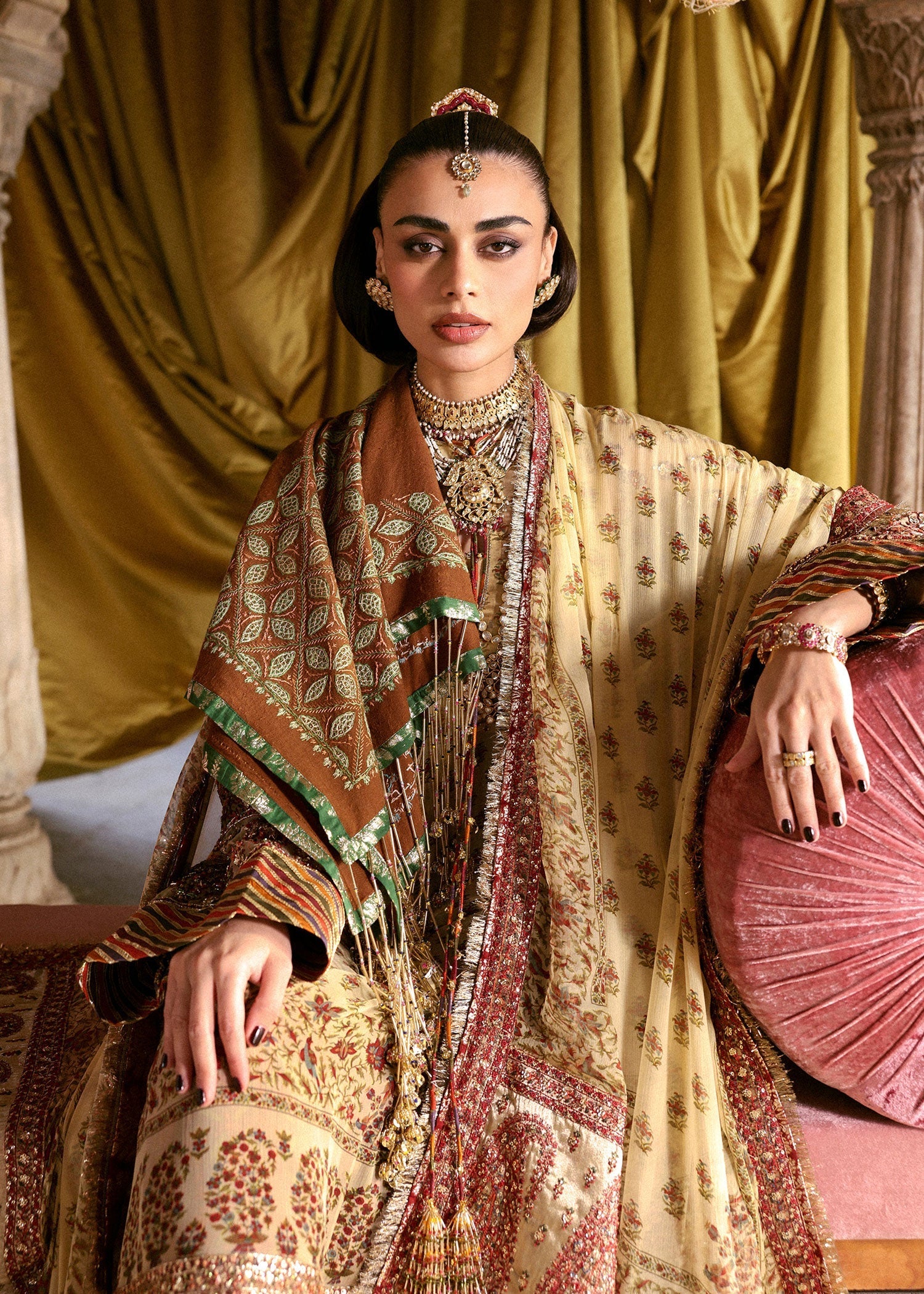 Hussain Rehar | Luxury Pret AW 25 | Marigale - by Libasekhas UK - Registered Vendor of : Hussain Rehar - 100% Original Designer Dress