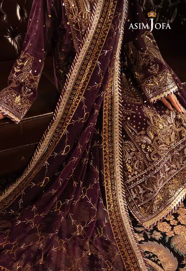 Asim Jofa | Makhmal Wedding Velvet 23 | AJMM-06 - by - Libasekhas UK - Registered Vendor of : Asim Jofa - 100% Original Designer Dresss