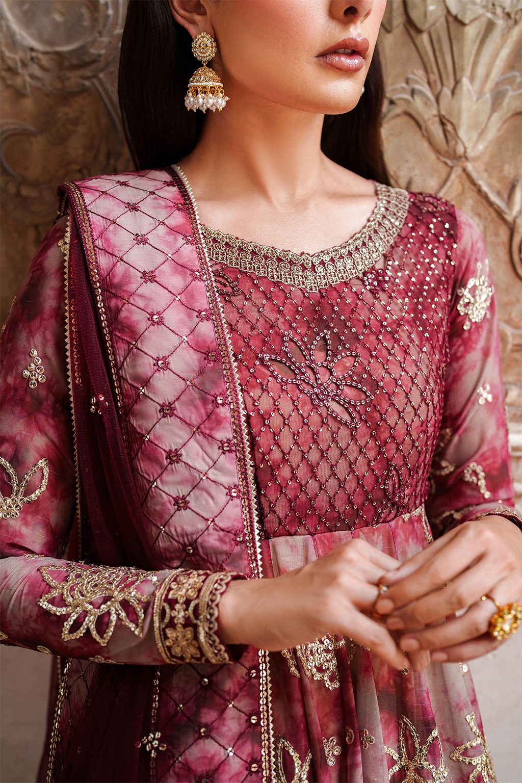 Iznik | Festive Formal | UE-533 Printed Chiffon - by Libasekhas UK - Registered Vendor of : Iznik - 100% Original Designer Dress