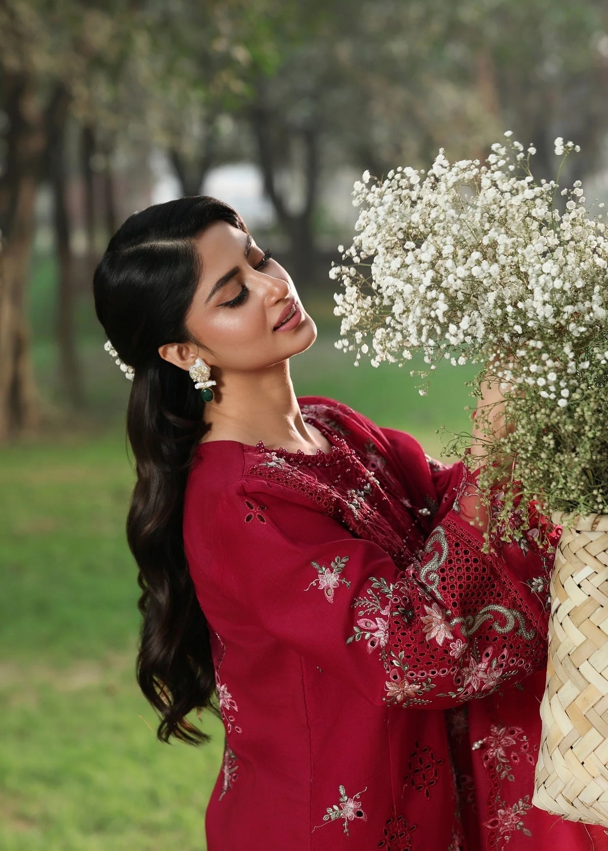 Sardinia | Tales of Petals | FLORAL FUCHSIA - by Libasekhas UK - Registered Vendor of : Sardinia - 100% Original Designer Dress