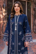 Farasha | Kaavish Lawn 24 | DEEP SAPPHIRE - by - Libasekhas UK - Registered Vendor of : Farasha - 100% Original Designer Dresss