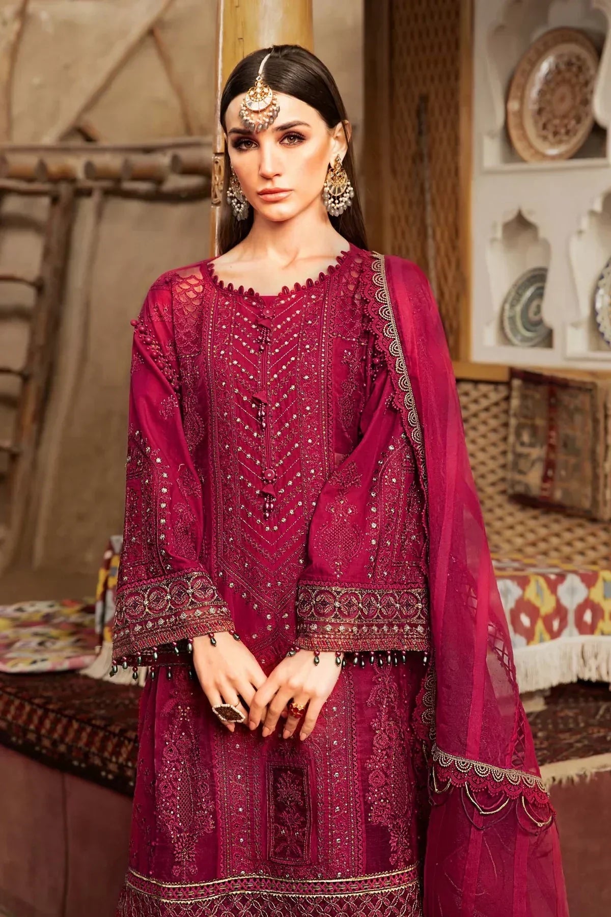 Maria B | Luxury Lawn | D-2311-B - by - Libasekhas UK - Registered Vendor of : Maria B - 100% Original Designer Dresss