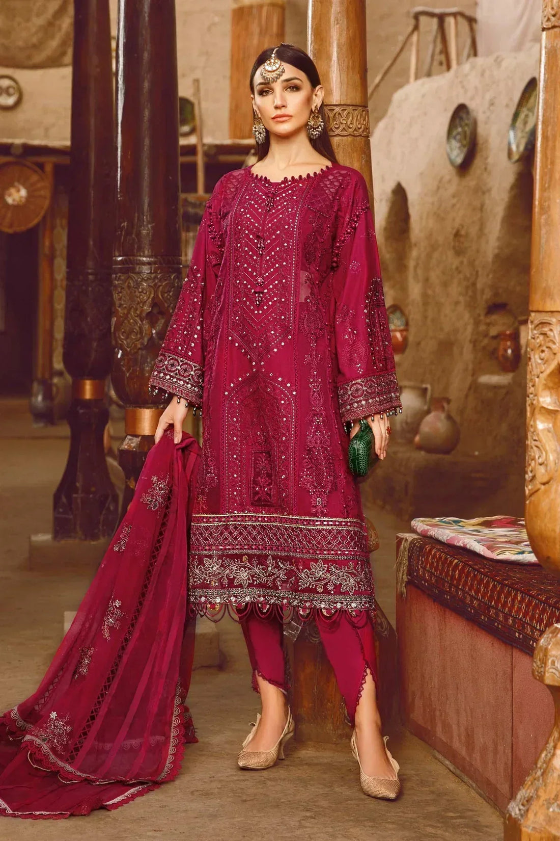 Maria B | Luxury Lawn | D-2311-B - by - Libasekhas UK - Registered Vendor of : Maria B - 100% Original Designer Dresss