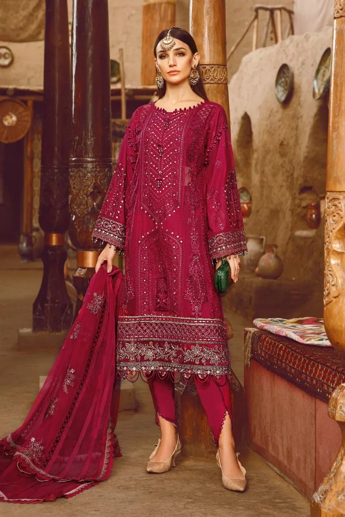 Maria B | Luxury Lawn | D-2311-B - by - Libasekhas UK - Registered Vendor of : Maria B - 100% Original Designer Dresss