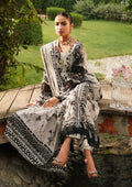 Elaf Premium | Printed Collection 24 | EEP-07B - Black Blossom - by - Libasekhas UK - Registered Vendor of : Elaf Premium - 100% Original Designer Dresss
