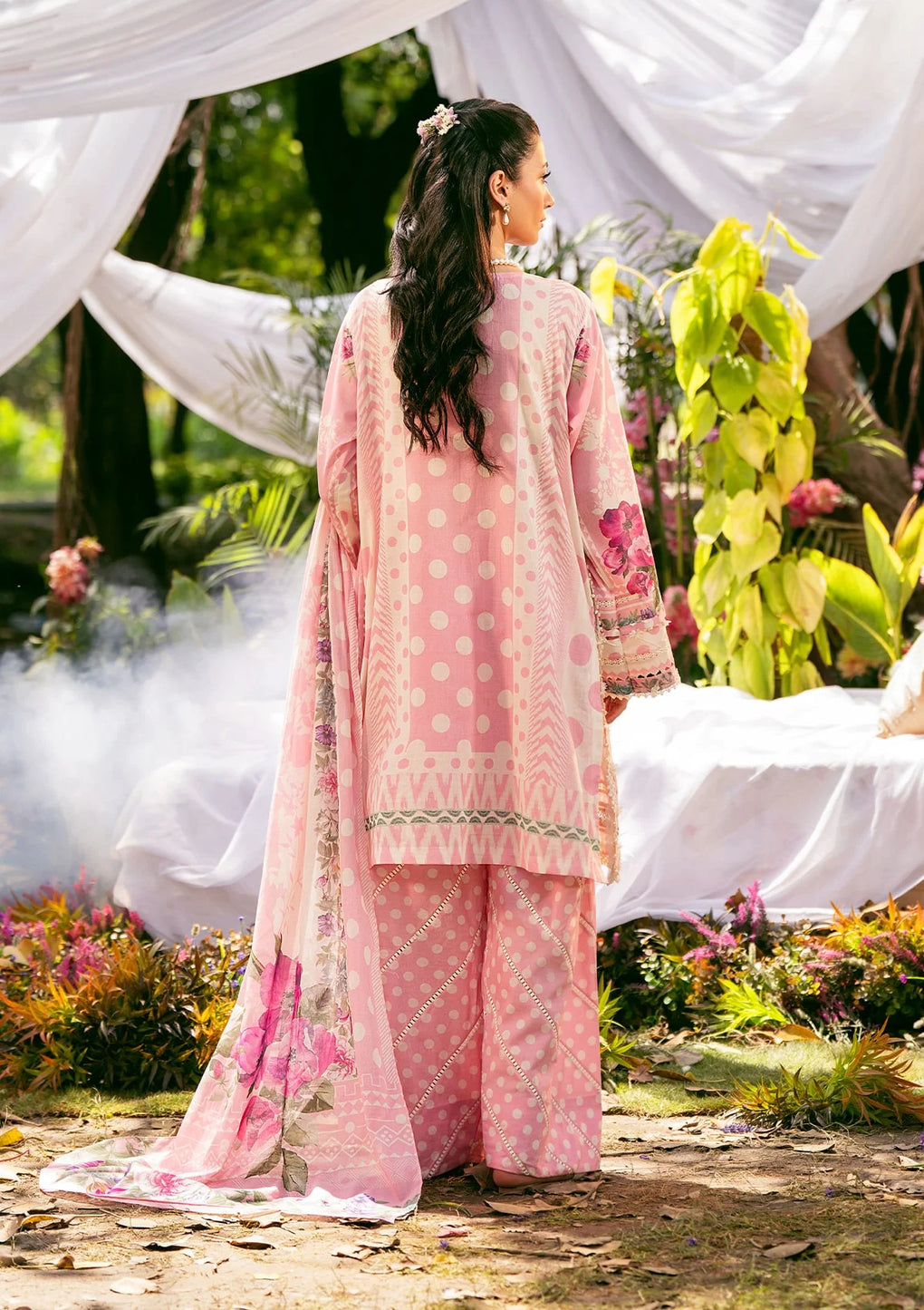 Elaf Premium | Prints 25 | EPS-2A ROSE DUSK - by - Libasekhas UK - Registered Vendor of : Elaf Premium - 100% Original Designer Dresss