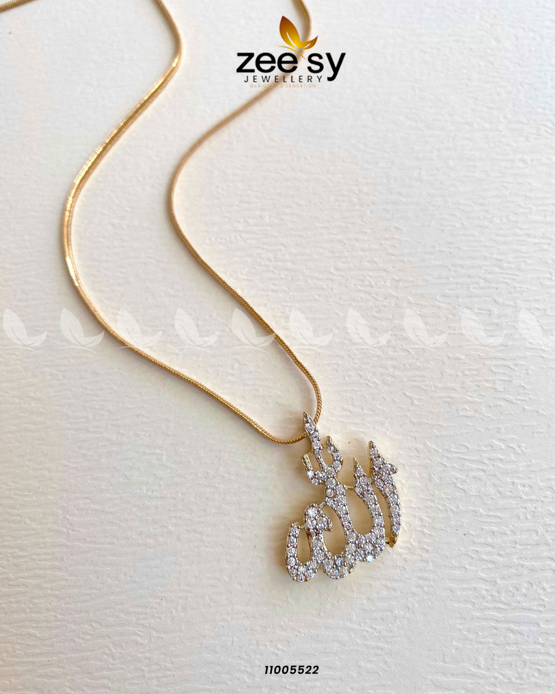 Calligraphy Locket-0009 - by - Libasekhas UK - Registered Vendor of : Zeesy - 100% Original Designer Dresss