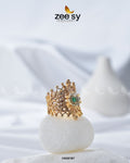 Crown Ring-8290 - by - Libasekhas UK - Registered Vendor of : Zeesy - 100% Original Designer Dresss