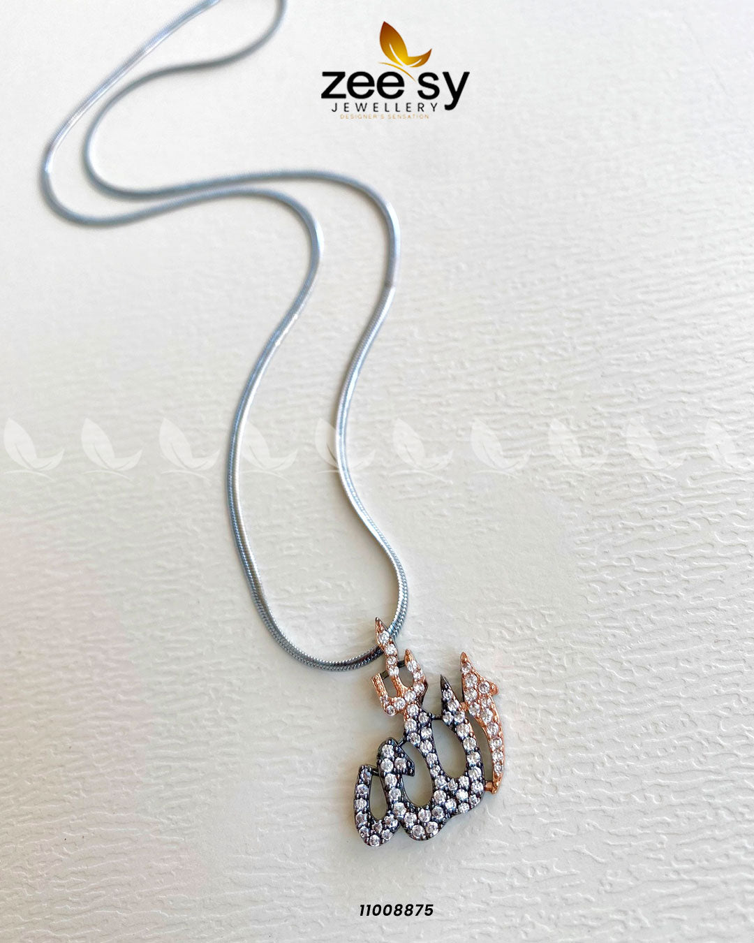 Calligraphy Locket-0009 - by - Libasekhas UK - Registered Vendor of : Zeesy - 100% Original Designer Dresss
