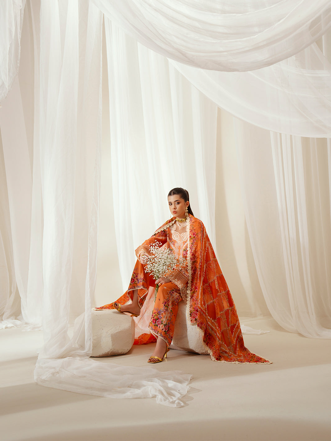 Bin Ilyas | Eres Bonita Viscose 25 | 1101-A - by Libasekhas UK - Registered Vendor of : Bin Ilyas - 100% Original Designer Dress