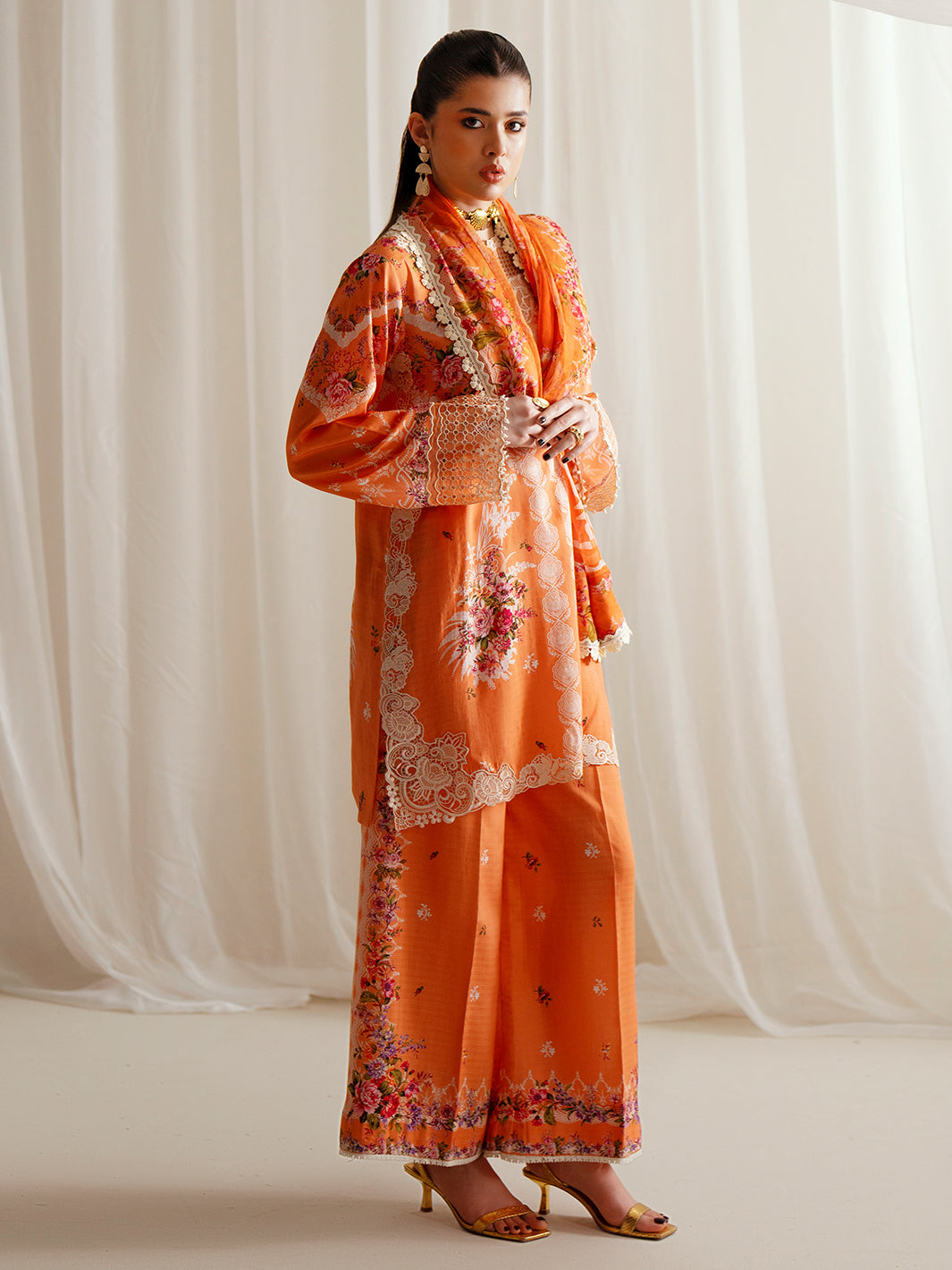 Bin Ilyas | Eres Bonita Viscose 25 | 1101-A - by Libasekhas UK - Registered Vendor of : Bin Ilyas - 100% Original Designer Dress