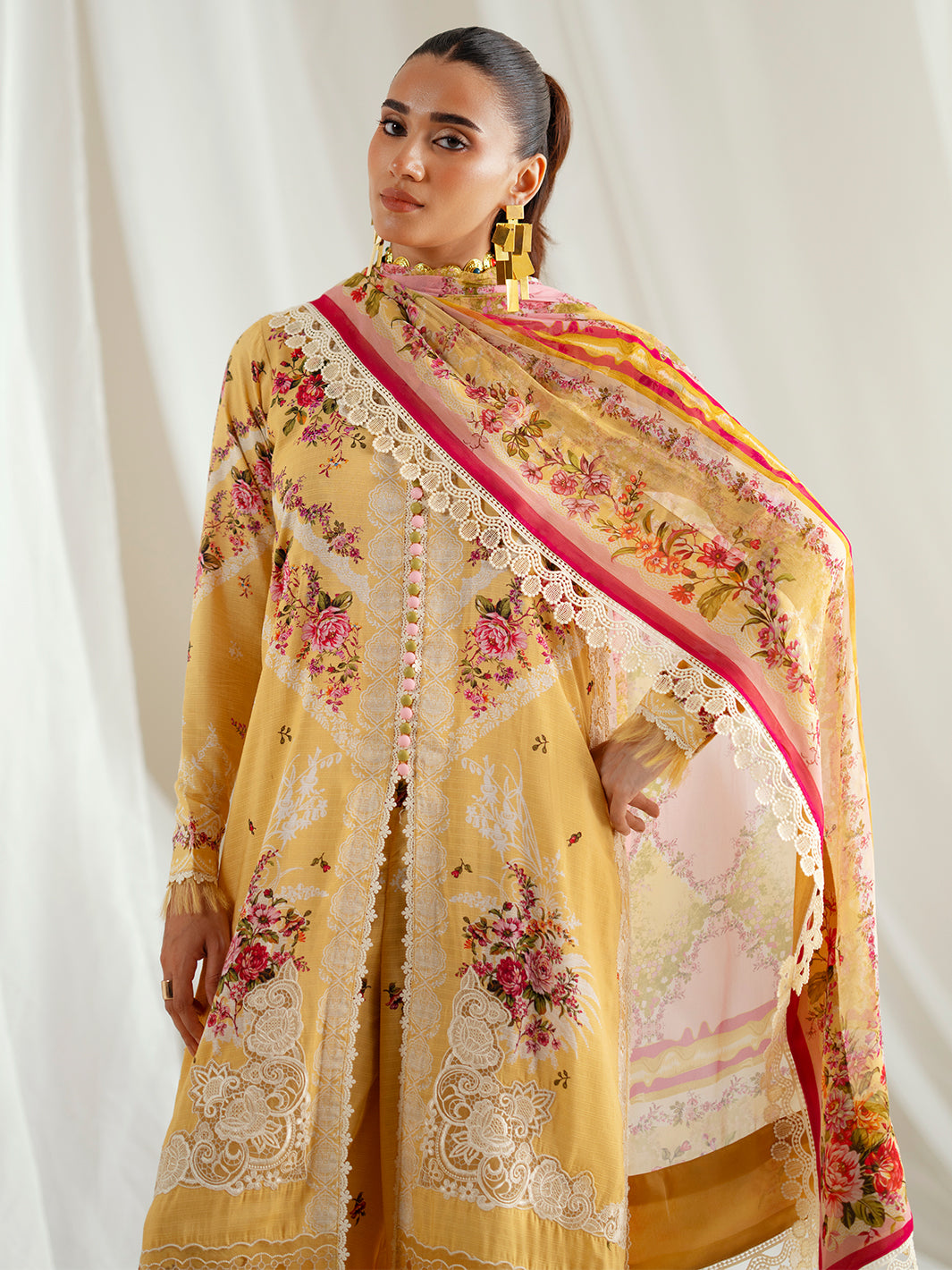Bin Ilyas | Eres Bonita Viscose 25 | 1101-B - by Libasekhas UK - Registered Vendor of : Bin Ilyas - 100% Original Designer Dress