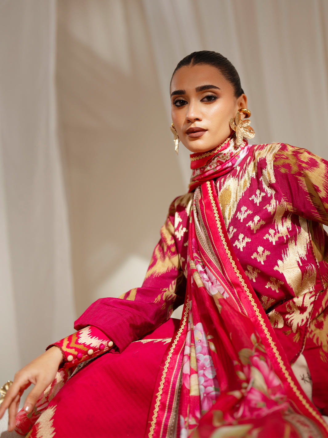 Bin Ilyas | Eres Bonita Viscose 25 | 1102-A - by Libasekhas UK - Registered Vendor of : Bin Ilyas - 100% Original Designer Dress