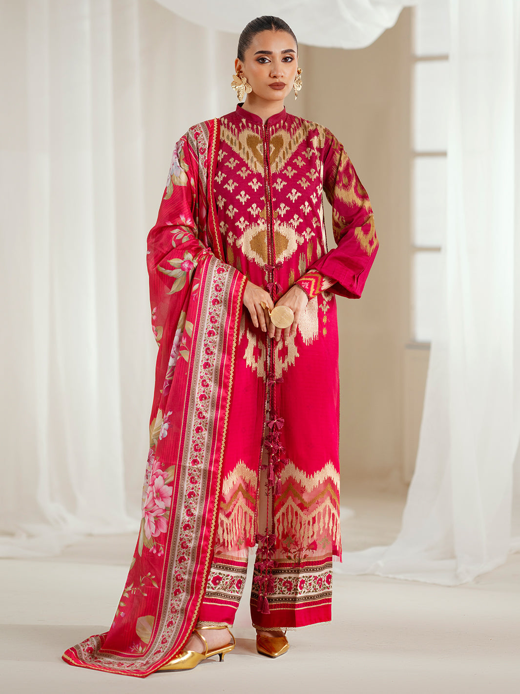 Bin Ilyas | Eres Bonita Viscose 25 | 1102-A - by Libasekhas UK - Registered Vendor of : Bin Ilyas - 100% Original Designer Dress