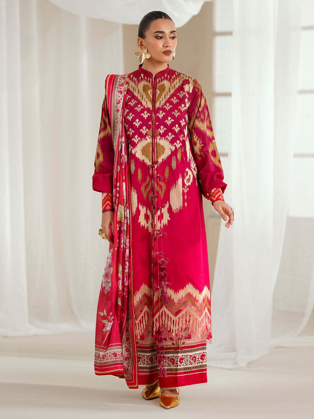 Bin Ilyas | Eres Bonita Viscose 25 | 1102-A - by Libasekhas UK - Registered Vendor of : Bin Ilyas - 100% Original Designer Dress