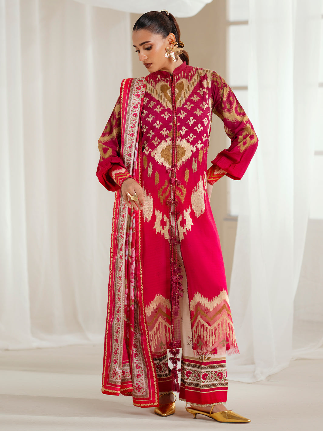 Bin Ilyas | Eres Bonita Viscose 25 | 1102-A - by Libasekhas UK - Registered Vendor of : Bin Ilyas - 100% Original Designer Dress