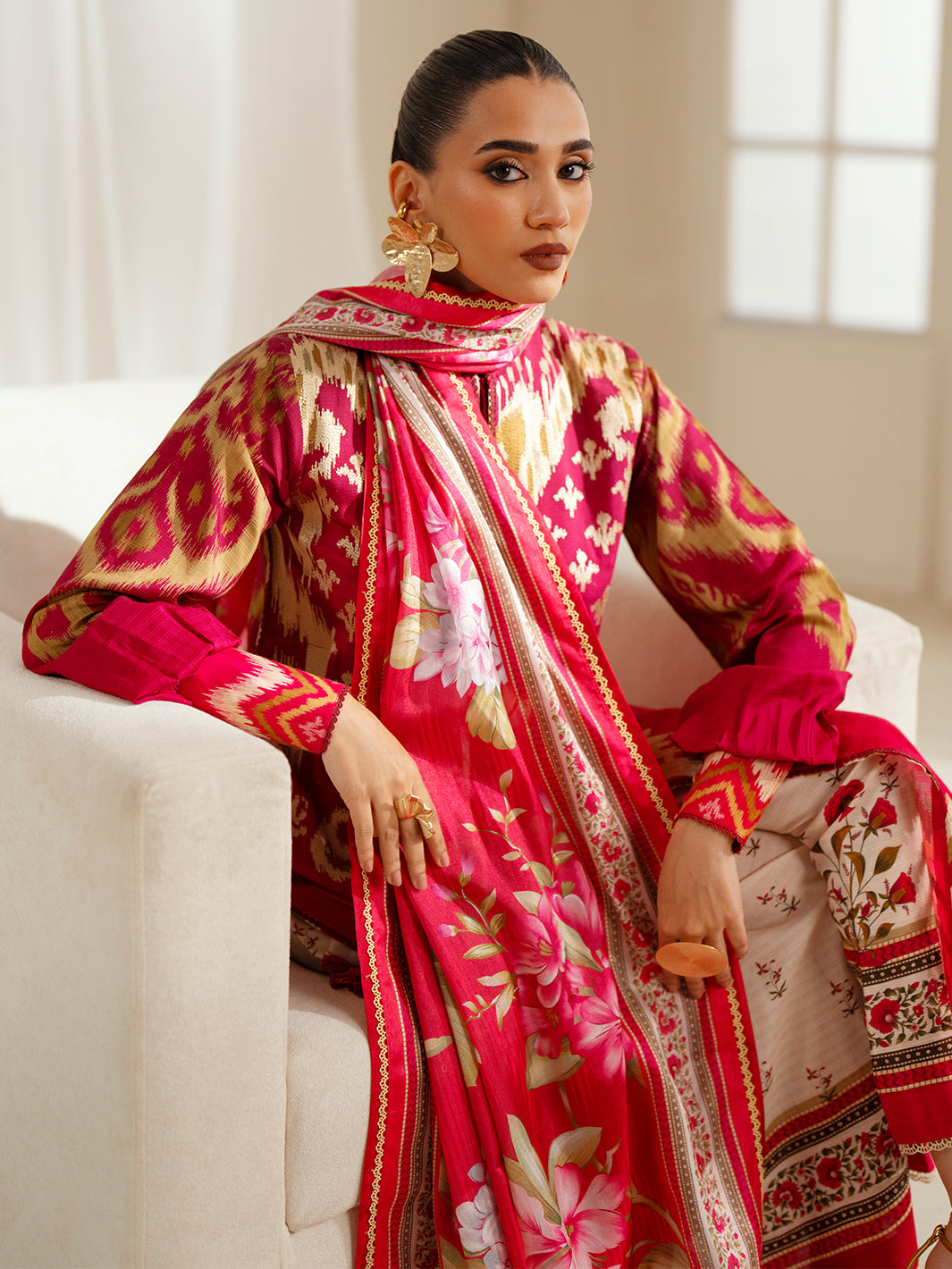 Bin Ilyas | Eres Bonita Viscose 25 | 1102-A - by Libasekhas UK - Registered Vendor of : Bin Ilyas - 100% Original Designer Dress