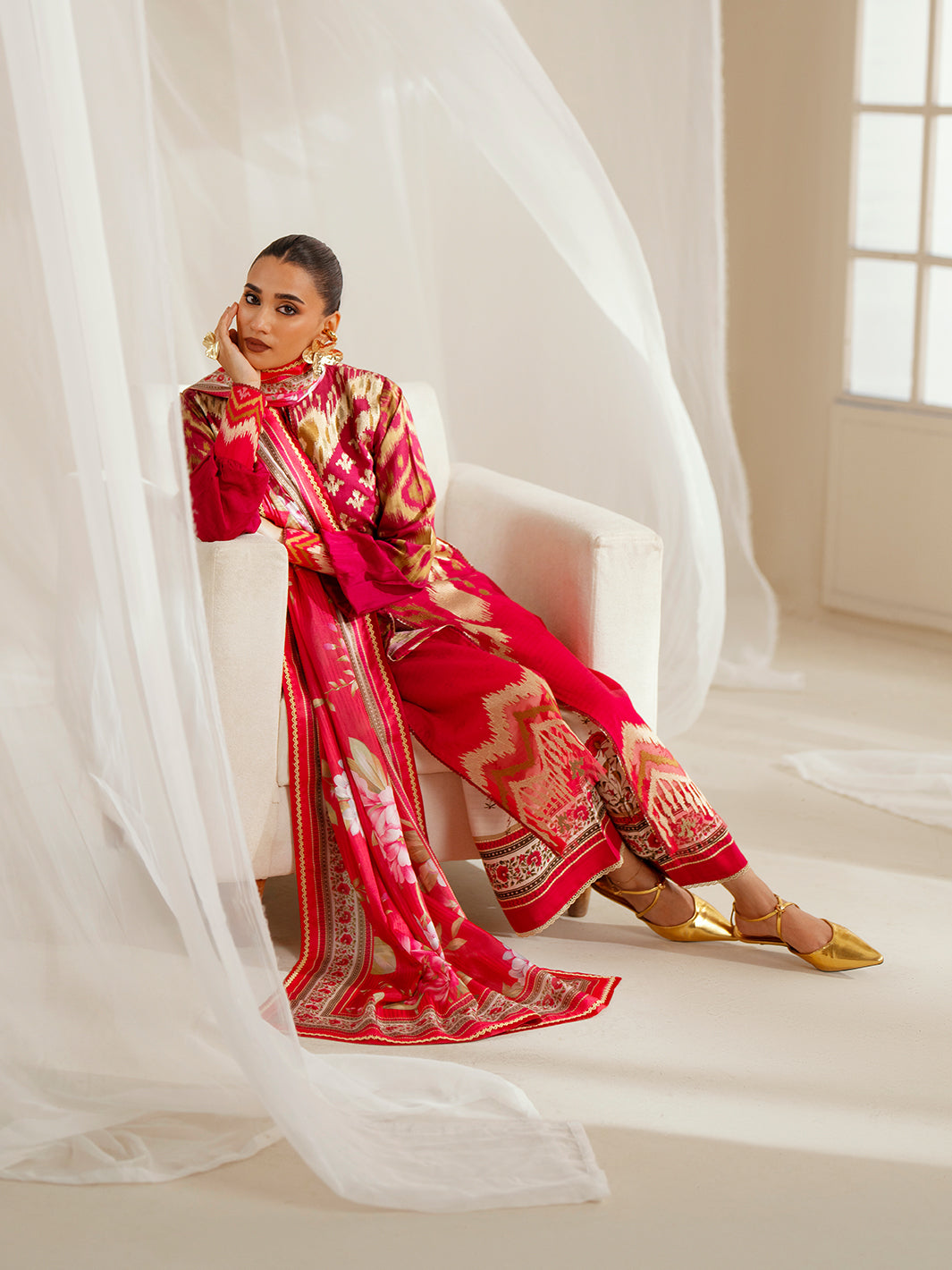 Bin Ilyas | Eres Bonita Viscose 25 | 1102-A - by Libasekhas UK - Registered Vendor of : Bin Ilyas - 100% Original Designer Dress