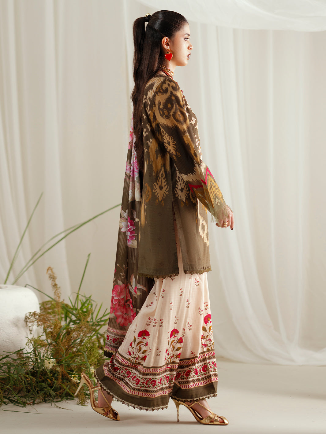 Bin Ilyas | Eres Bonita Viscose 25 | 1102-B - by Libasekhas UK - Registered Vendor of : Bin Ilyas - 100% Original Designer Dress