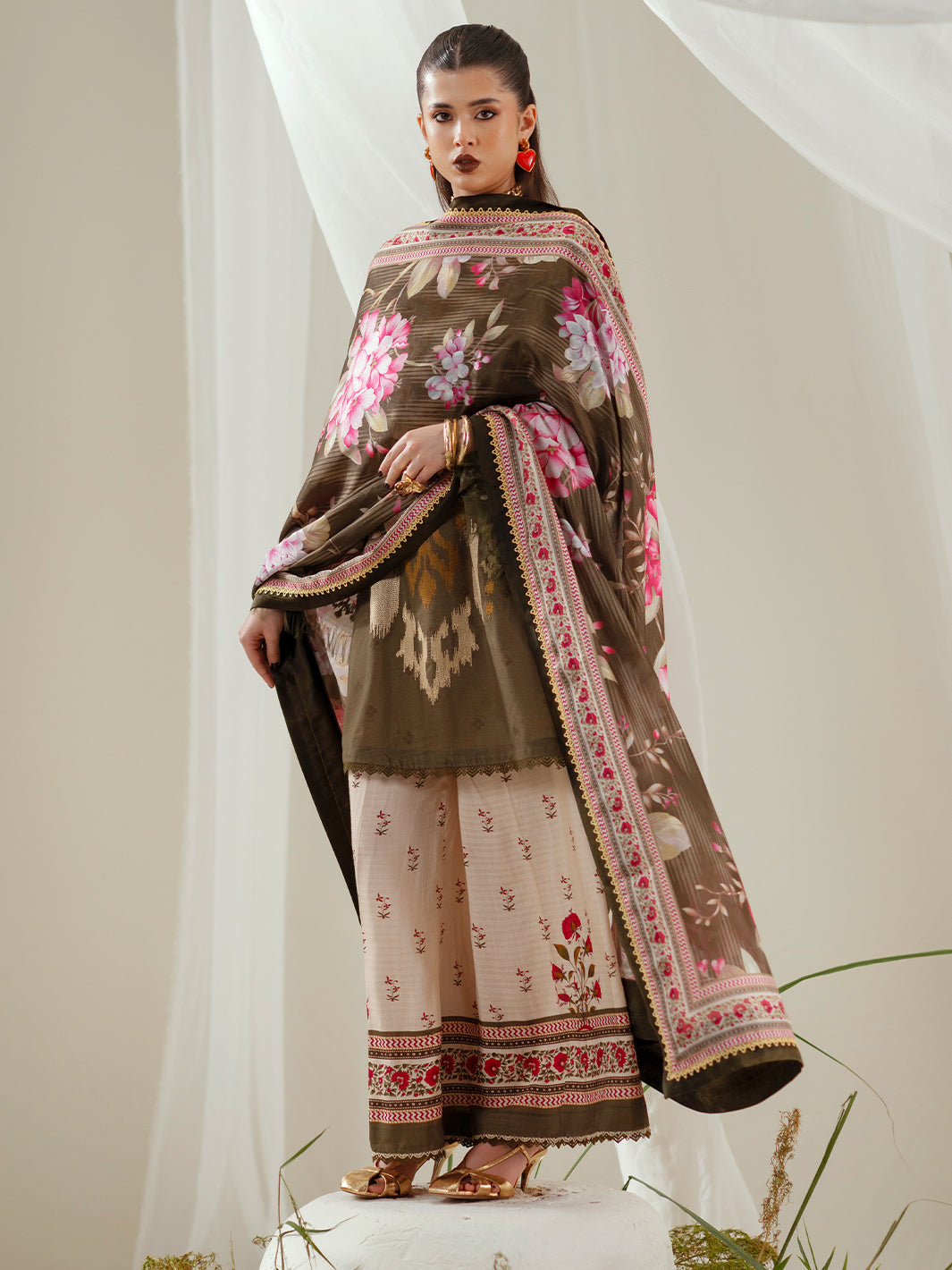 Bin Ilyas | Eres Bonita Viscose 25 | 1102-B - by Libasekhas UK - Registered Vendor of : Bin Ilyas - 100% Original Designer Dress