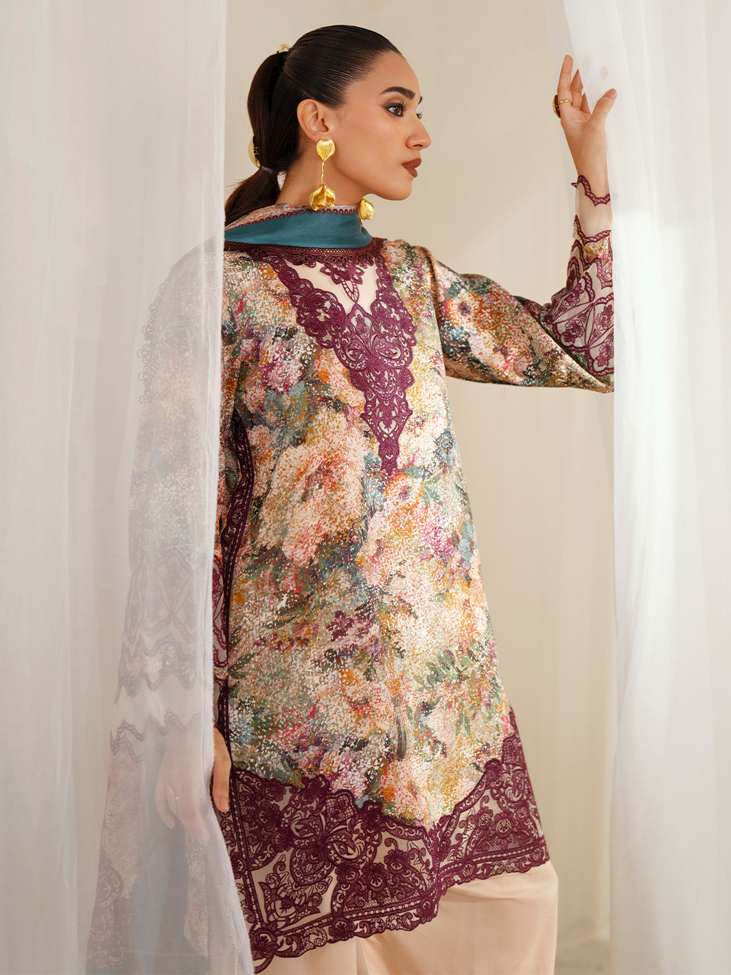 Bin Ilyas | Eres Bonita Viscose 25 | 1104-B - by Libasekhas UK - Registered Vendor of : Bin Ilyas - 100% Original Designer Dress